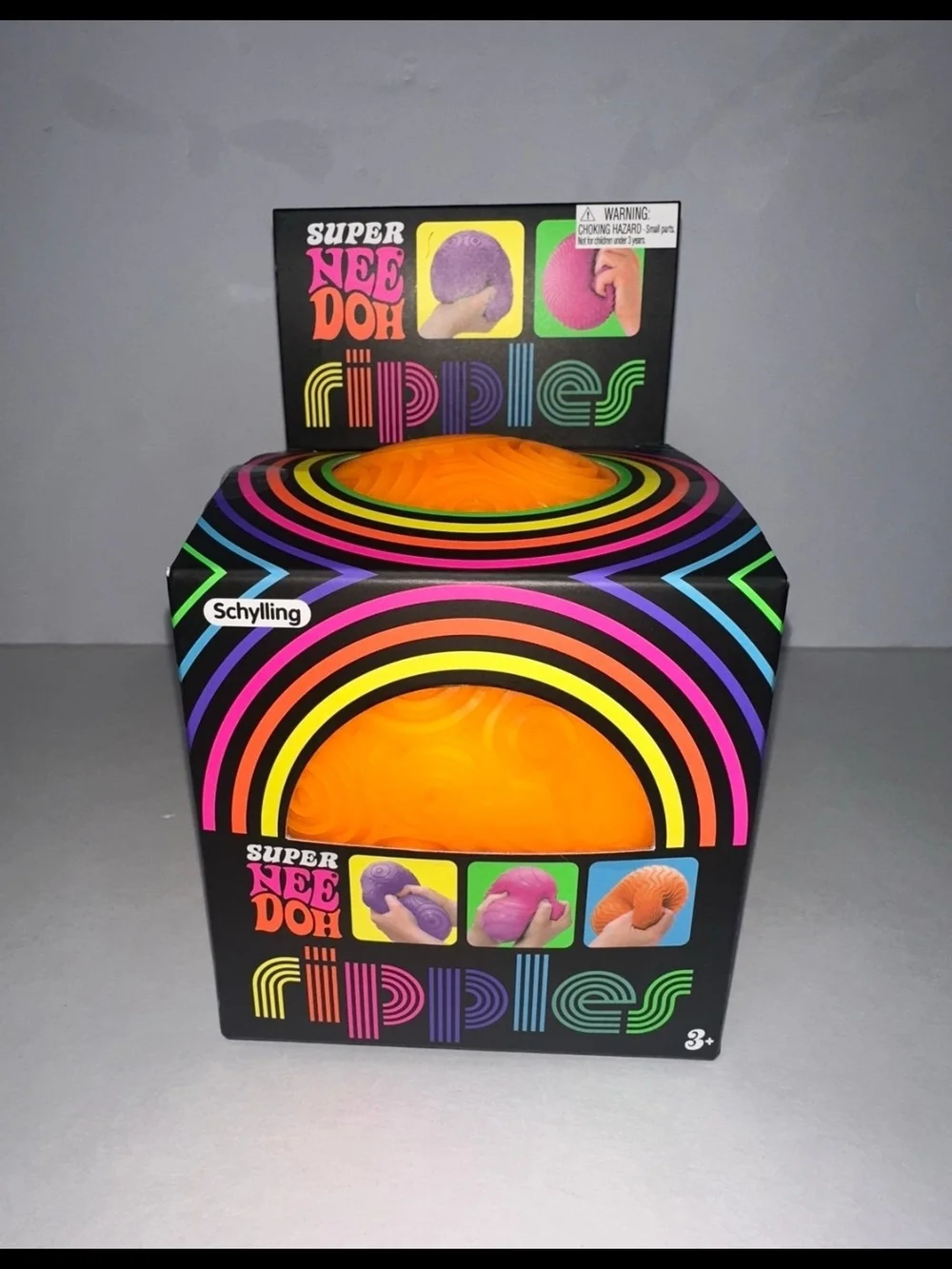 Super NeeDoh Ripples Big Squishy Orange